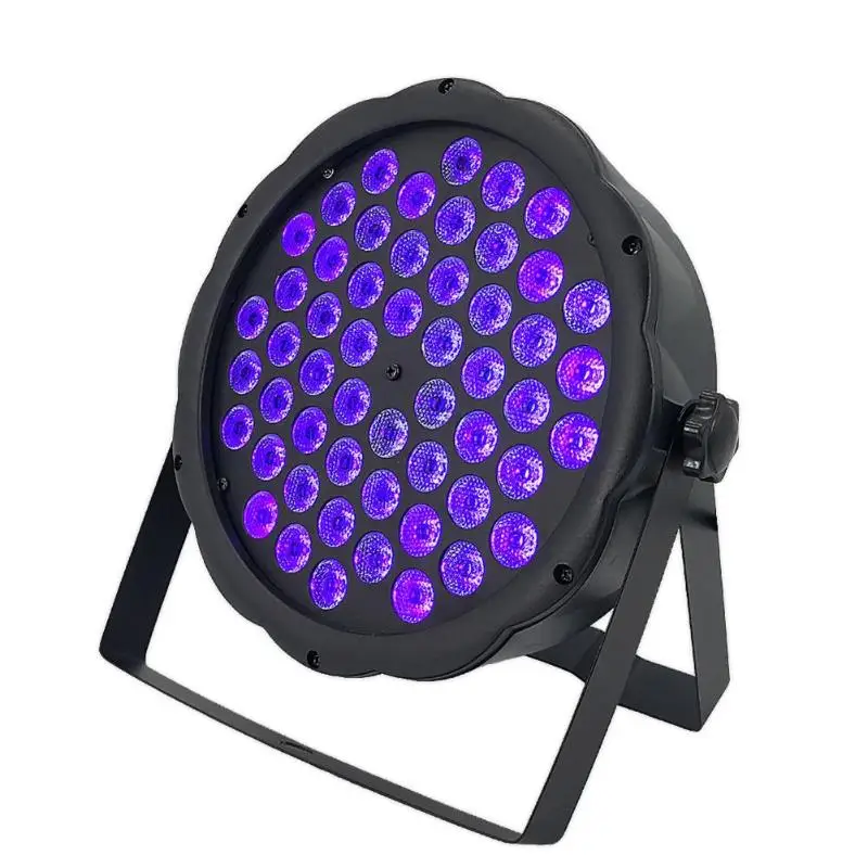 

54LED UV Purple Stage Controladora DJ Strobe Light 60W DMX 8 Disco Laser Light for Stage/DJ Bar Cabeza Movil