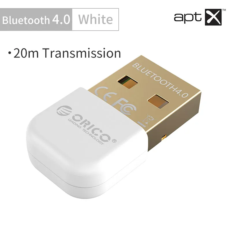 ORICO USB Bluetooth адаптер 4,0 портативный с поддержкой aptX до 20 м Bluetooth 4,0 адаптер для ПК Компьютерная Колонка Беспроводная мышь