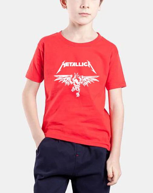 Buy Classic Heavy Metal Metallica Rock t shirts kids tops 2018 new fashion tops