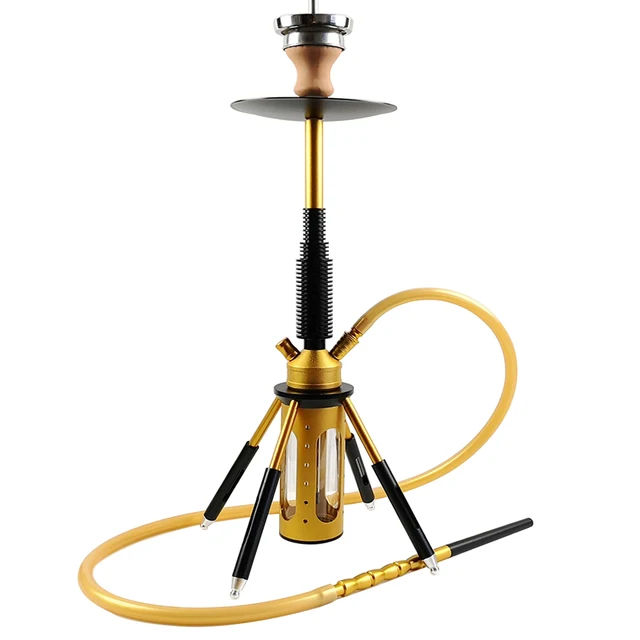 hot sale 5 colors shishabuck aluminum shisha smoking pipe for hookah