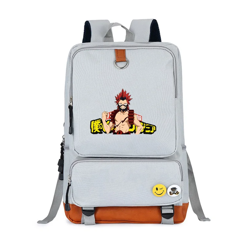 My Hero Academy женский рюкзак Kirishima Eijiro Bookbag холщовые школьные сумки для подростков для девочек рюкзак для путешествий аниме ноутбук Rugzak - Цвет: 4