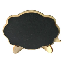 10pcs Signs Weddings Double Layer Ornaments Easel Mini Chalkboard Parties Food Signs Leave Message Table Numbers Wood Framed