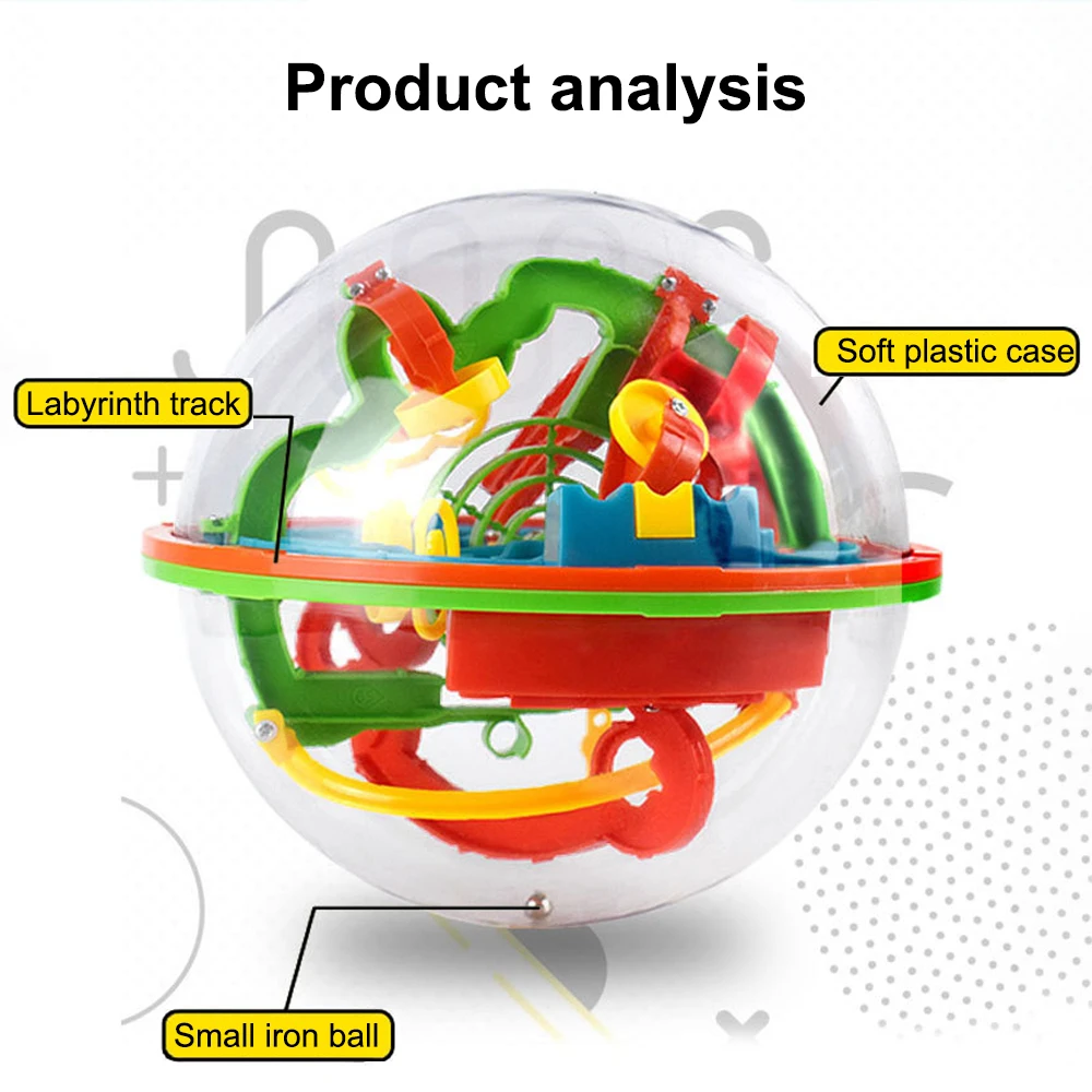 299 шаг 3D головоломка шар магический интеллект шар лабиринт сфера шар игрушки сложные барьеры игра тестер мозга тренировка баланса