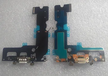 

DHL free ship 200pcs/lot For iPhone 7G 7 plus 7+ 7P USB Charging Charger Connector Port Dock Flex Cable with mic Microphone