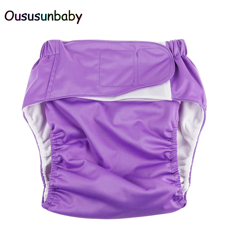 Oususunbaby 1PC Adult Adjustable Waterproof Reusable Cloth Diaper