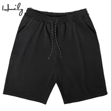 HMILY мужские шорты спортивные хлопковые брюки хлопок плюс размер Короткие Летние Шорты повседневные большие толстые мужские шорты