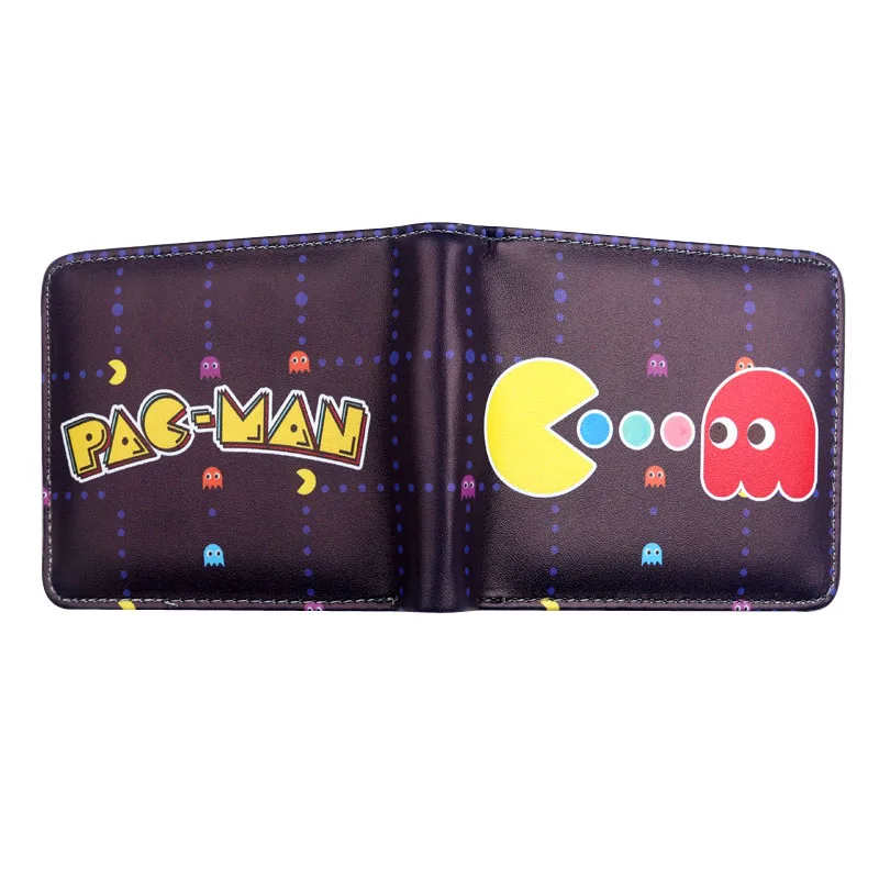 PACMAN двойной бумажник мужской студенческий мальчик игровой гик Ретро Pac-Man
