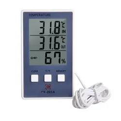 Цифровой термометр гигрометр электронный ЖК-дисплей Температура измеритель влажности Метеостанция Крытый Открытый