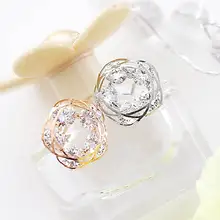 Блестящие циркониевые серьги-гвоздики для женщин bijoux модные ювелирные изделия женский подарок