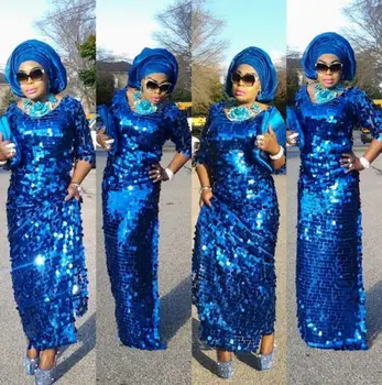 

New French Nigerian sequins net lace,African tulle mesh Sequence lace fabric high quality for wedding dress 5yards/lot M1019