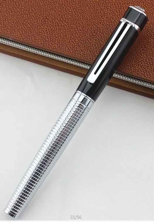 Роскошная брендовая металлическая Алмазная авторучка, чернильная ручка, лучший подарок, офисные школьные ручки - Цвет: I