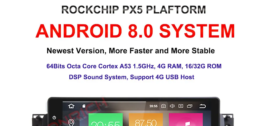 Best 9 Inch Android 8.0 Octa 8 Core 4G RAM car Multimedia player GPS Navigation for BMW E46 dvd 3 Series M3 Radio BT 7