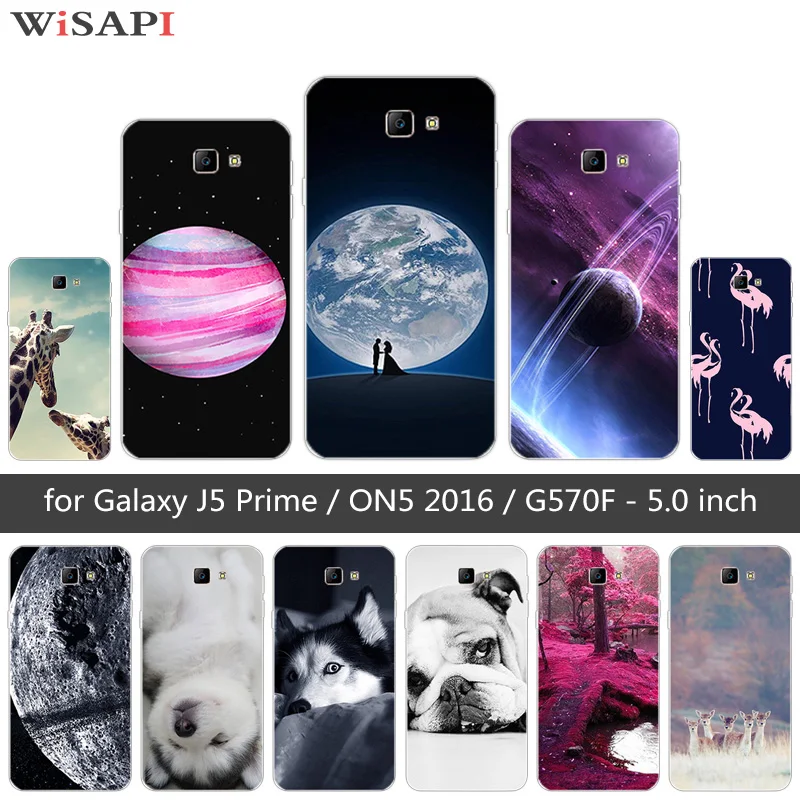 For Samsung Galaxy J5 Prime On5 2016 Case Silicon Soft TPU Silicone 5&quot Duos G570F Doggy Cover |
