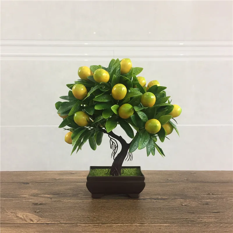 Flone Artificial Flower Plants Bonsai Foam Fruit Tree Simulation Plant Mini Potted Home Party Office Coffee Table Decoration  (3)