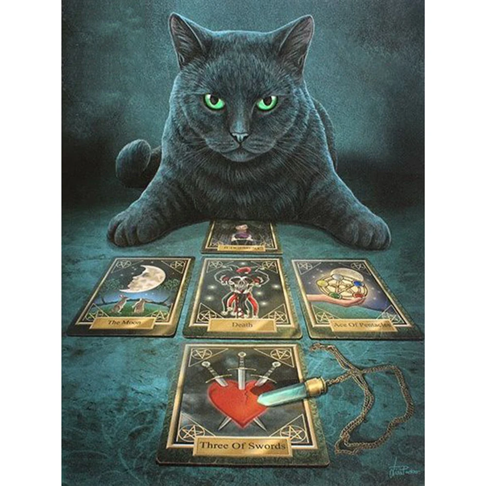 черный кот оракул. черный кот оракул. оракул полнолуния. фэнтези кошки. таро кэт блэк.