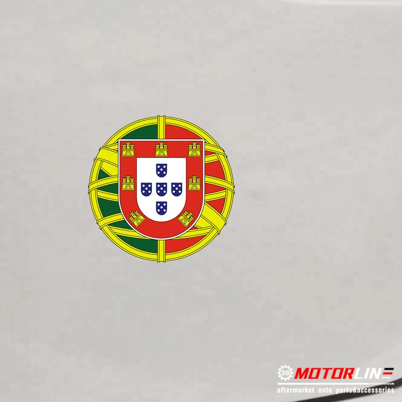 

Portugal Portuguese Flag Decal Sticker Car Vinyl roundel Reflective Glossy a pick size