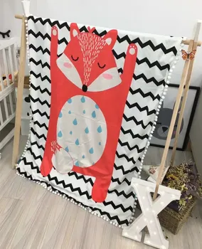 

Cartoon cute high-quality flannel baby blanket thickened warm winter blanket super soft warm blanket 105*150 cm