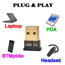 Kebidumei, включающим в себя гарнитуру блютус и флеш-накопитель USB V4.0 адаптер двухрежимный беспроводной ключ 3 Мбит/с мини Bluetooth адаптер для компьютера для ПК
