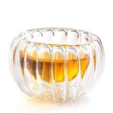 6 шт./лот, креативная посуда, чайный набор, тыква, в полоску, двухслойная чайная чашка, изолированная, боросиликатная, двойная стенка, чайная чашка, чаши, 50 мл