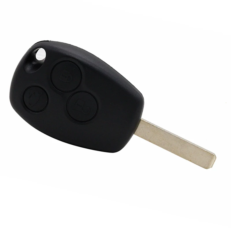 

HAUSNN 3 Button Remote Key Fob Shell with Uncut VA2 Blade For Renault Scenic Clio Modus Laguna Megane Keys Cover Case