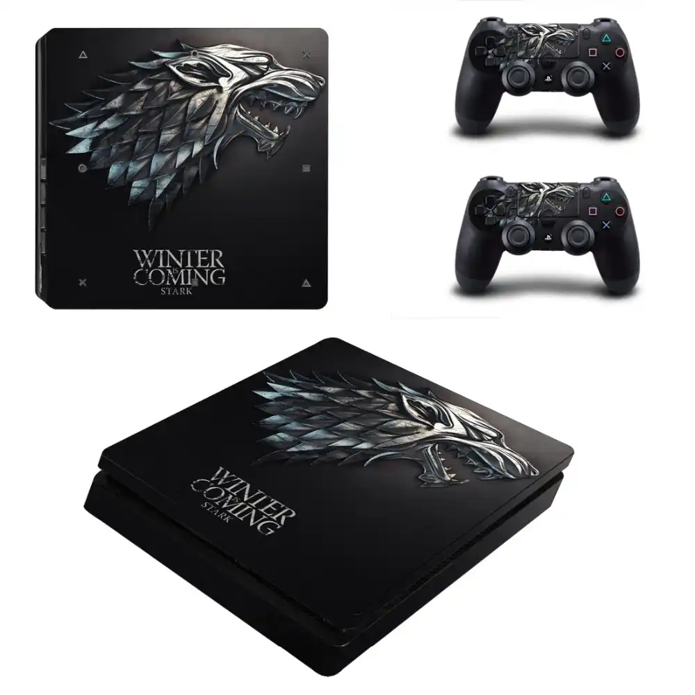 Зимняя наклейка для игры престолов PS4 Slim Skin Виниловая консоли Playstation 4 и