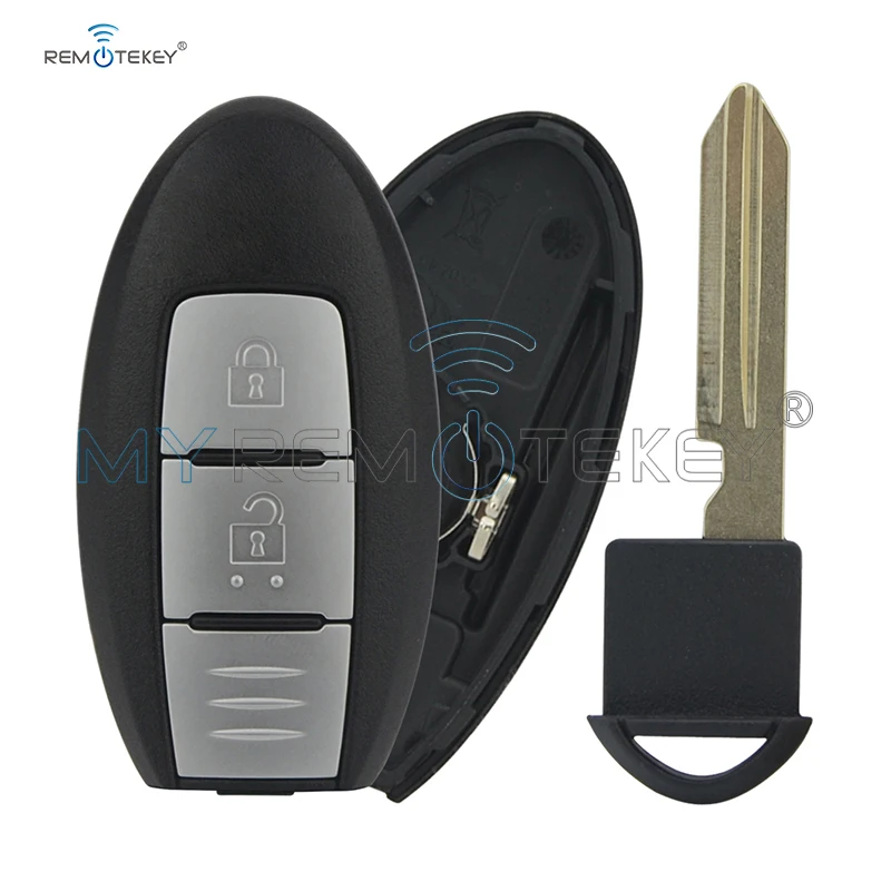 Remtekey Smart Car Key Shell Case 3 Button For Nissan Qashqai X-Trail Key Case Replacement