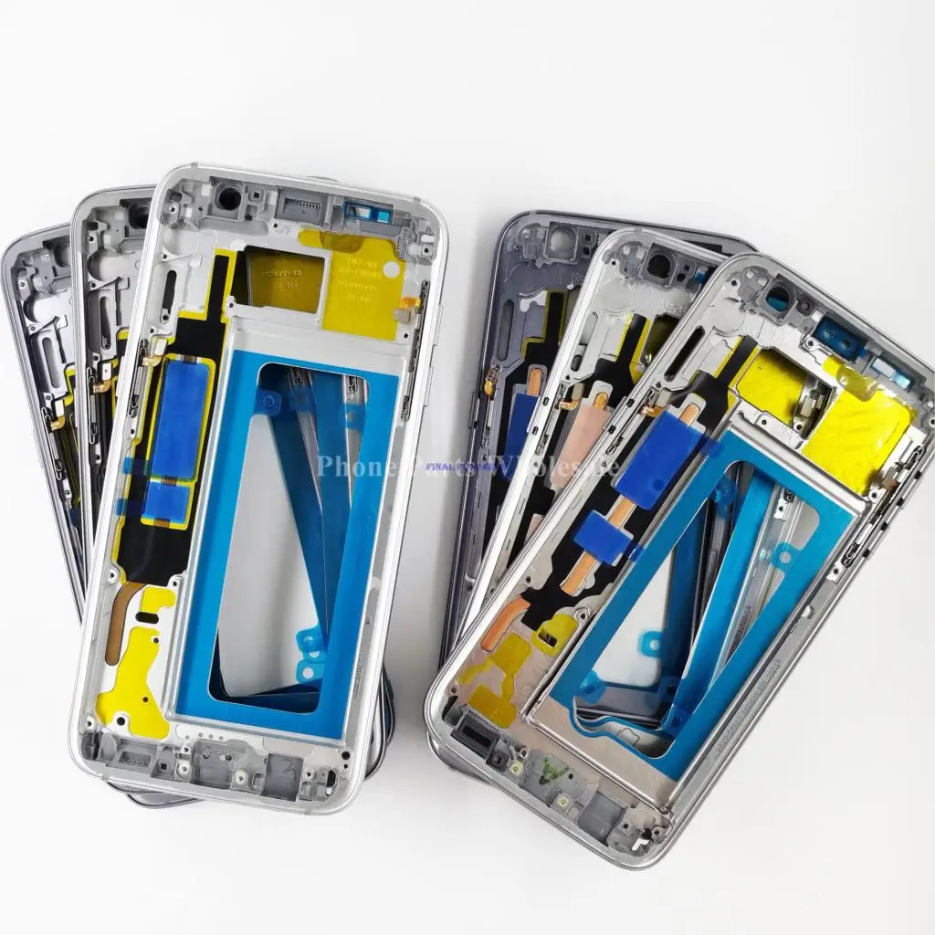 

New Middle Frame Housing For Samsung Galaxy S7, S7 Edge LCD Front Frame Chassis With Small Parts+ Side Button