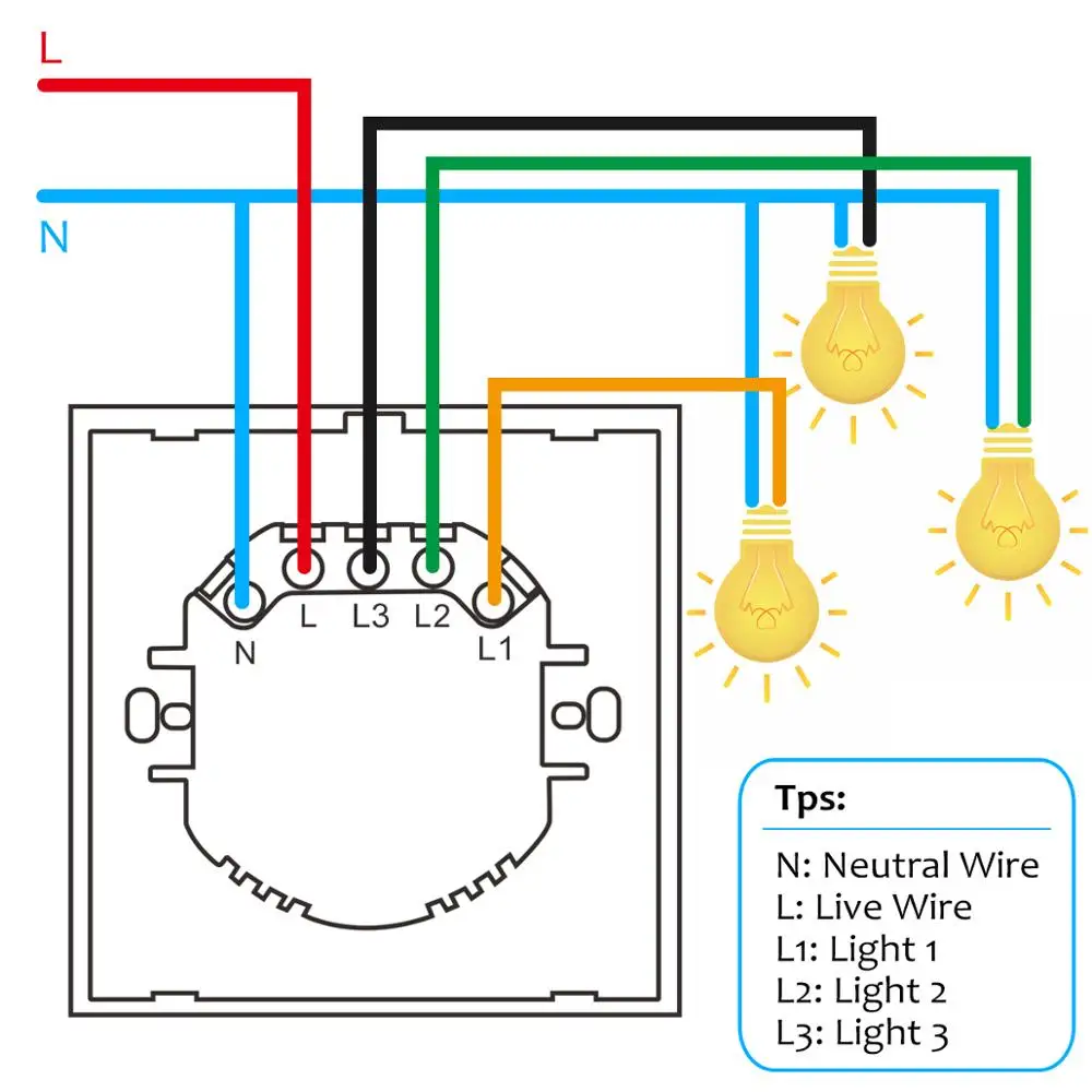  Teekar Touch Switch Smart Light Switch Panel 1/2/3 Gang Wall Touch Wifi Switch EU Standard Work wit - 33030860599