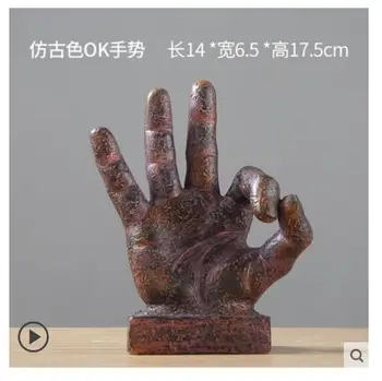 

WHITE BLACK gestures OK Gesture places office live in ark head bed bedroom room individual character move sculpture art crafts