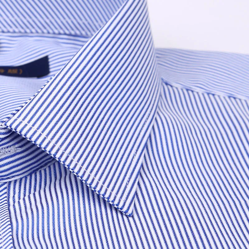 2019 Новая мода с длинным рукавом рубашка с квадратным воротником Для мужчин дизайнер Однотонная рубашка Non Iron Slim Fit Бизнес рубашки