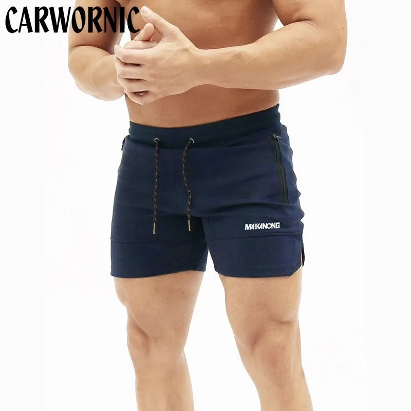 CARWORNIC новые спортивные шорты мужские s повседневные летние шорты для спортзала мужские быстросохнущие фитнес высококачественные мужские шорты кэжуал плюс размер