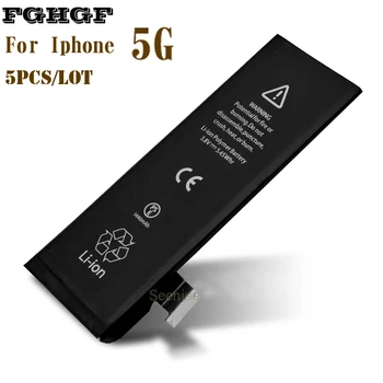 

FGHGF 5PCS Phone Battery For Iphone 5 5G Factory 3.8V 1440mah AAA Qlty 100% Test 0 cycle Replacement Repair