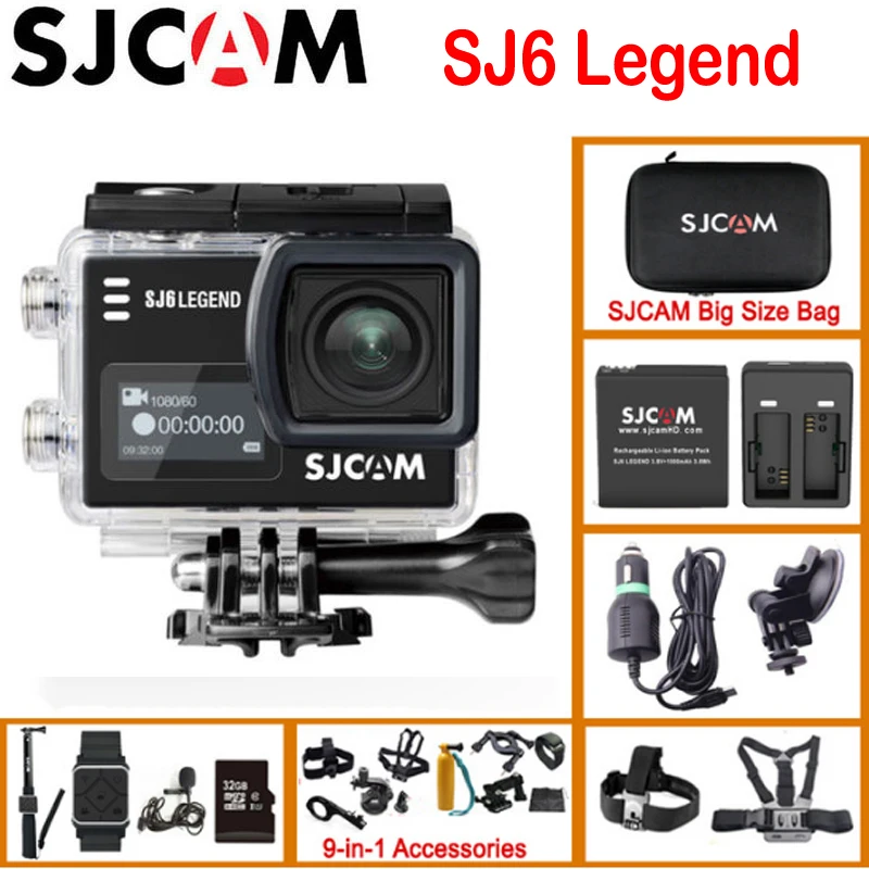 

SJCAM SJ6 Legend Gyro Action Helmet Sports DV Camera Waterproof 4K NTK96660 2.0" Touch Screen Sport Video DVR