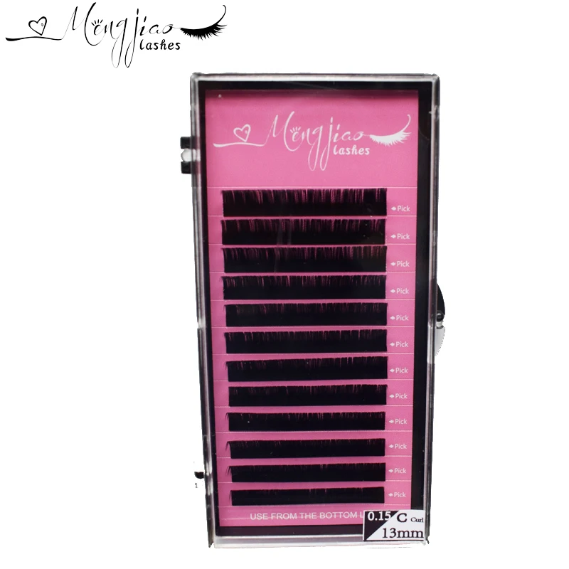 

12Lines/Tray C/D Curl Eyelash Extension 3D Korea Silk Volume Eyelashes Makeup Natural Lashes Artificial False Eyelashes