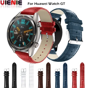 

22mm Watchband Replacement Crocodile Leather Watch Band Wrist Strap For Huawei Watch GT For Xiaomi Huami Amazfit Pace/Stratos 2S
