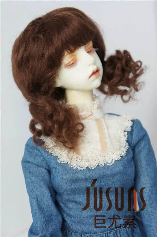 JD294 1/3 21-23 см SD мохер BJD парики Детские Twintail парик для куклы мохеровый 8-9 дюймов куклы аксессуары