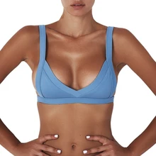 4 цвета, сексуальный женский бандаж, бикини, топ, пуш-ап, бюстгальтер, новинка, купальник, черный, белый, красный, синий, Одноцветный, пляжная одежда