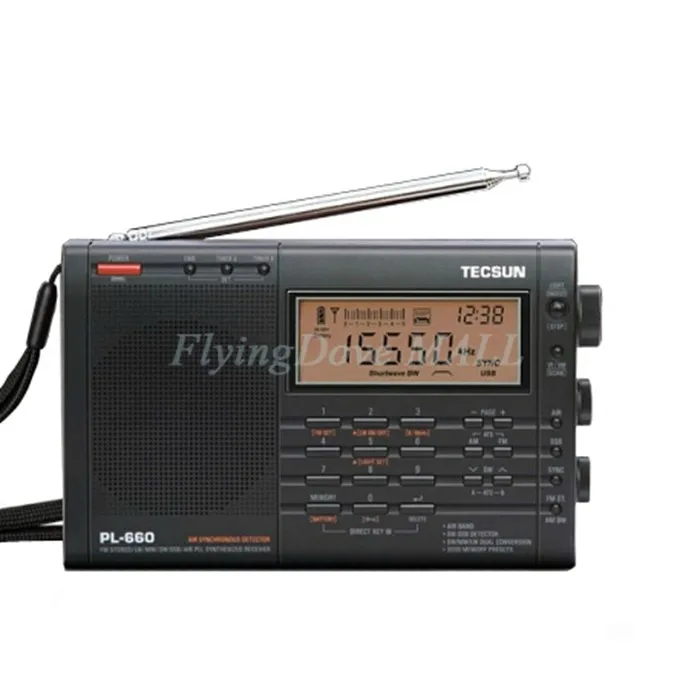 TECSUN PL-660 радио-приемник SSB VHF AIR Band Радио ресивер FM-/MW/SW/LW радио многодиапазонный двойной преобразования цифровой приемник