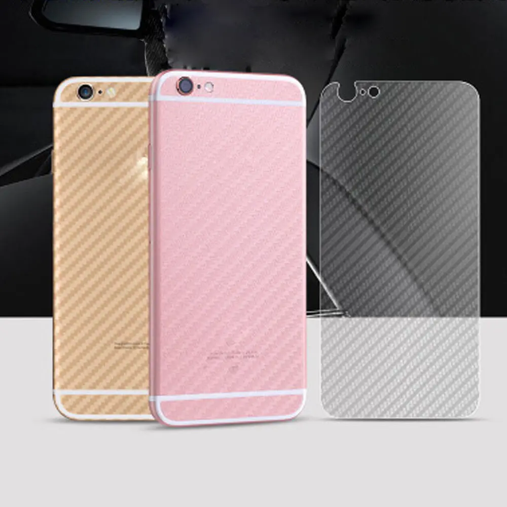 

3D Carbon Fiber Rear Screen Protector For iPhone 8 7 X Back Cover Protective Guard Film Drop Shipping 80