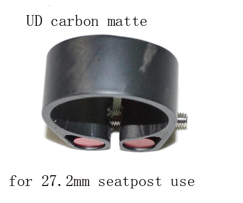Матовая Полный углеродного волокна mtb Велосипеды зажим стойки сиденья велосипеда для 31,8 мм 34,9 мм Дорожный велосипед подседельный зажим - Цвет: Красный