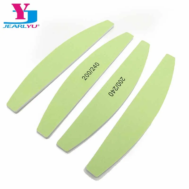 

4PCS Green Professional Nail Art Sanding Buffer Nail Files 200/240 Girt Sandpaper UV Gel Polisher Manicure Pedicure Nail Tools
