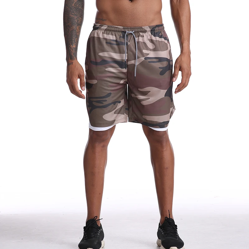 musculação respirável shorts de compressão de secagem rápida