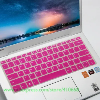 Силиконовая клавиатура для ноутбука кожного покрова протектор для lenovo Ideapad C340 14 дюймов C340-14API c340-14iwl C340 14API 14IWL Тетрадь - Цвет: Rose