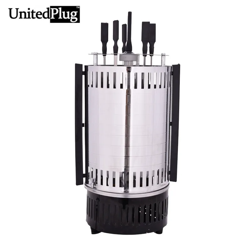 UnitedPlug electric grill indoor outdoor rotating bbq grill stainless
