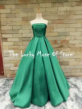 Real Photos Vestidos de Fiesta Green font b Prom b font font b Dresses b font