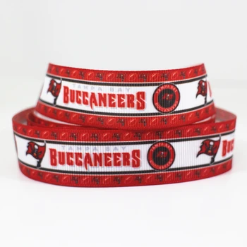 

50yards 7/8" 1" 1.5" 2" 3" 22mm 25mm 38mm 50mm 75mm sports team printed grosgrain ribbon for party gift decoration headband