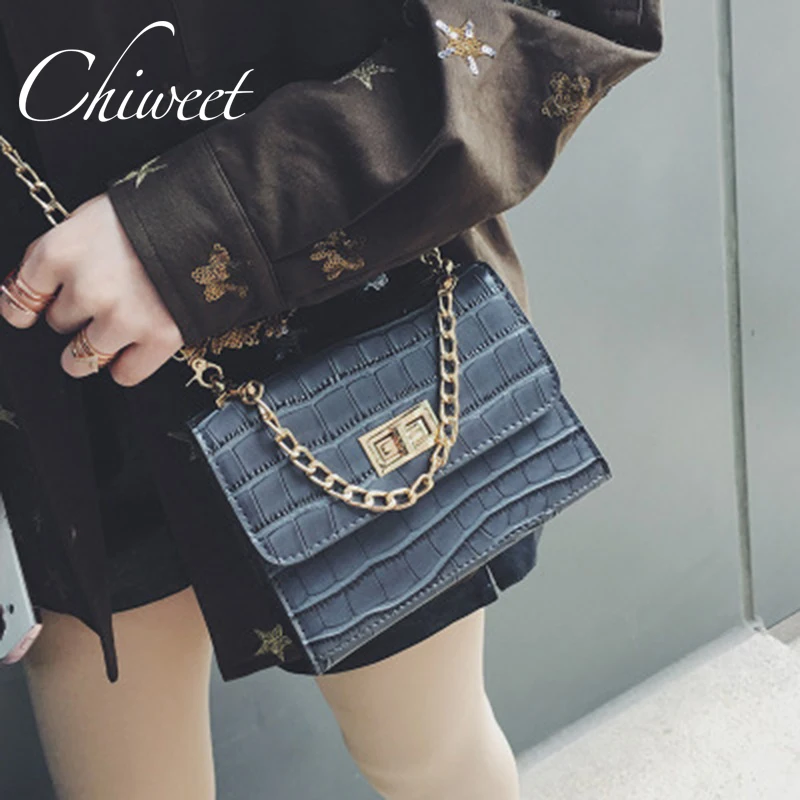 

Brand Serpentine Print PU Leather Handbags Messenger Bag Designer Vintage Small Crossbody Bags For Women Luxury Chain Tote Bags