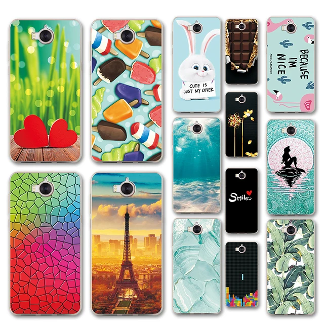 Best Price Cute Cartoon Soft TPU Case Coque Huawei Y6 2017 5.0" Various Mermaid Funda Huawei Y6 2017 Case Huawei Y 6 2017 Dual Sim Capa