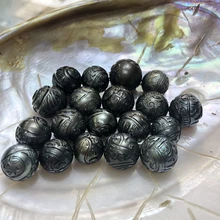 Fantipearl AAA мм 11-12 мм резные Tahitian жемчуг-ручной резной-Татуировка Tahitian жемчуг