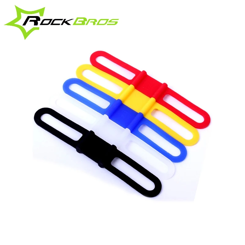 

Hot ROCKBROS High Elasticity Silicone Bicycle Light Speedometer Pump Ribbon Cycling MTB Bike Handlebar Fasten Rubber Band Rope